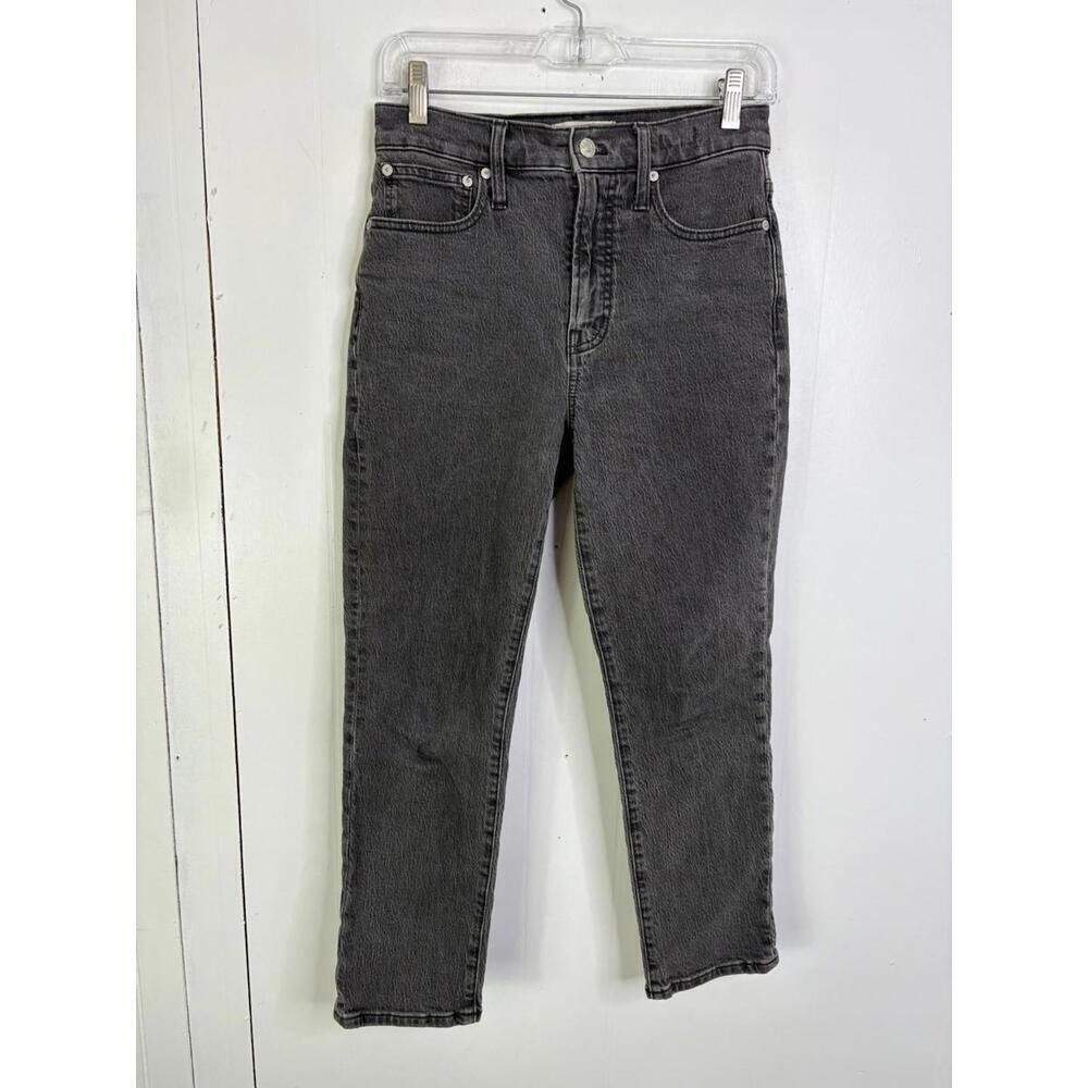 Madewell Jeans Womens 25P Perfect Vintage Denim Washed Gray  Tapered Ankle